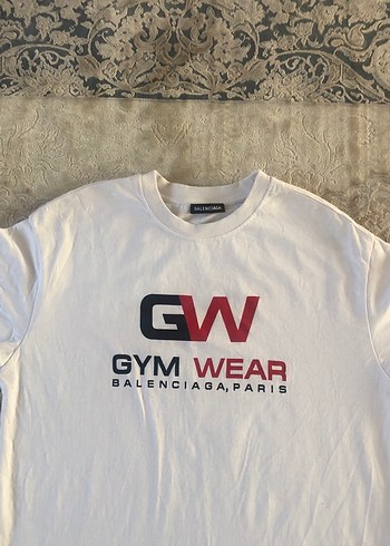Balenciaga Beyaz Baskılı Erkek Tişört - Görsel 2