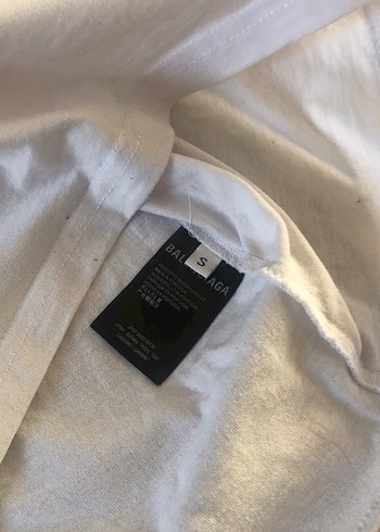 Balenciaga Beyaz Baskılı Erkek Tişört - Görsel 3