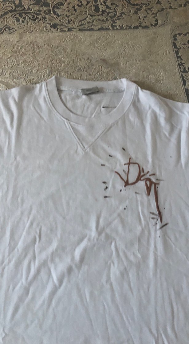 Beyaz Baskılı Erkek Tişört - Görsel 2