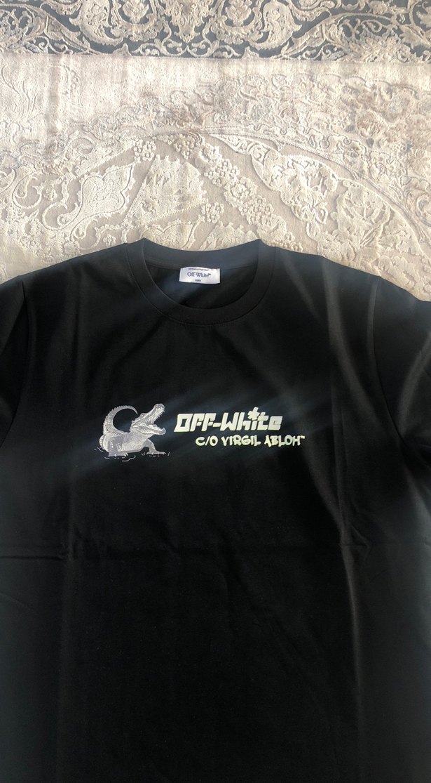 Siyah Baskılı Erkek Tişört - Görsel 2