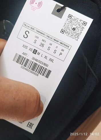 s Beden siyah Renk Zara sıfır kutulu orijinal etiketli 