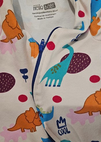 HelloBaby Renkli Baskılı Bebek Tulum