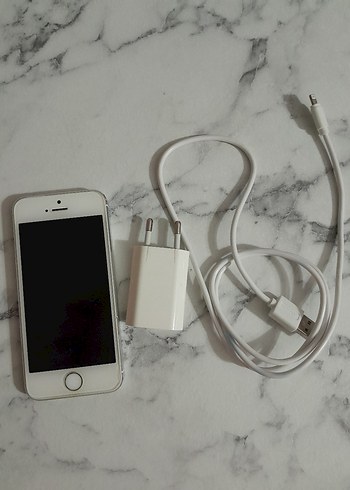 Apple iPhone Beyaz ve Gri Şarj Seti