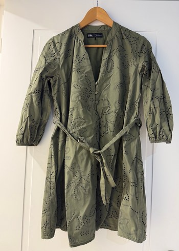 Nakışlı Kuşaklı Uzun Kadın Elbise - Görsel 2