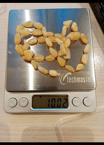 Beden Damla Kehribar kolye 50 cm 10 gram