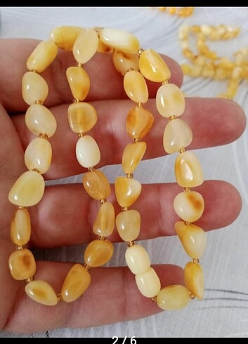 DAMLA kehribar bebek kolyesi 36 cm 9 gram  - Görsel 2