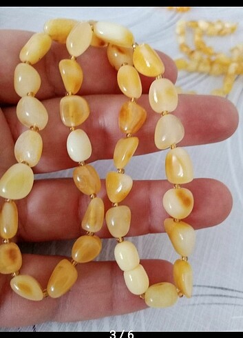 DAMLA kehribar bebek kolyesi 36 cm 9 gram  - Görsel 3