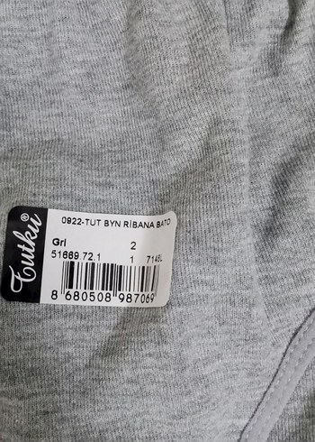 m Beden gri Renk Tutku Kadın Gri Mini Spor Külot m beden 2 numara 9 adet