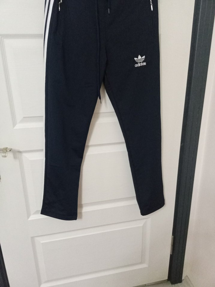 Adidas Siyah Fermuarlı Erkek Eşofman Altı - Görsel 2