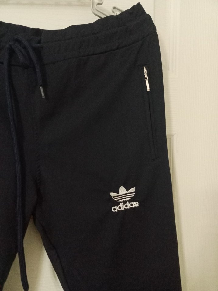 Adidas Siyah Fermuarlı Erkek Eşofman Altı - Görsel 4