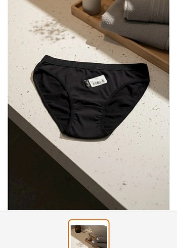 Siyah Midi Kadın Külot 6 'lü Paket siyah s.m bedene uygundur - Görsel 2