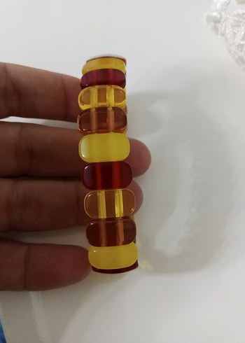 Beyrut toz kehribar bileklik premium 20 cm - Görsel 7