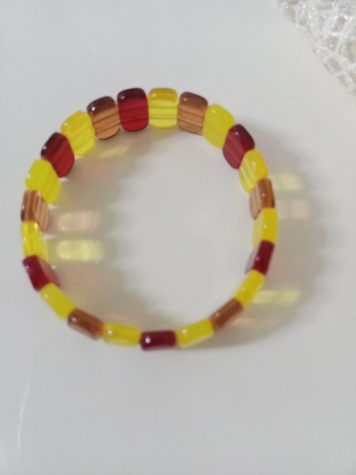 Beyrut toz kehribar bileklik premium 20 cm - Görsel 3