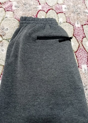 Gri Erkek Fermuarlı Rahat Eşofman Altı XXL beden 111 boy 69 en - Görsel 6