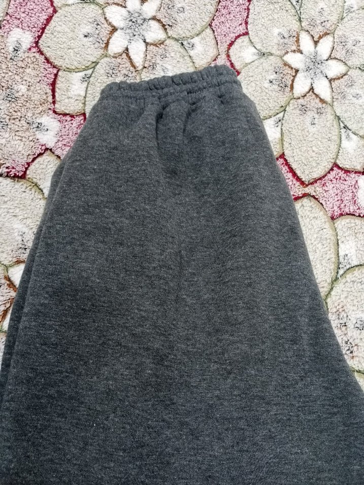 Gri Erkek Fermuarlı Rahat Eşofman Altı XXL beden 111 boy 69 en - Görsel 5