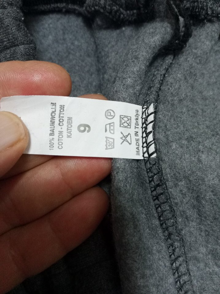 Gri Erkek Fermuarlı Rahat Eşofman Altı XXL beden 111 boy 69 en - Görsel 4