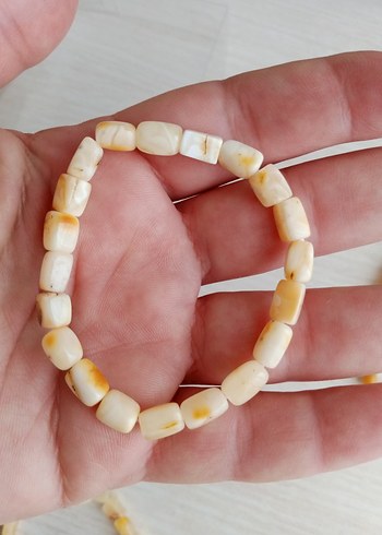 DAMLA Kehribar bileklik 3.84 gram 17 cm boy Boncuklu - Görsel 2