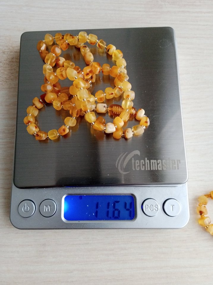 Damla Kehribar kolye 60 cm 11 gram - Görsel 2