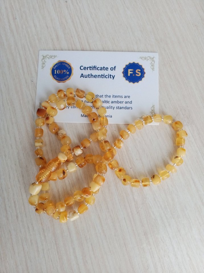 Damla Kehribar kolye 60 cm 11 gram - Görsel 5