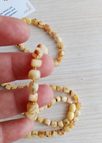 Damla Kehribar kolye 65 cm 12 gram Damla Camel Renk Bohem - Görsel 6