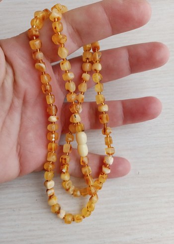 DAMLA Kehribar kolye 60 cm 11 gram boyu - Görsel 3