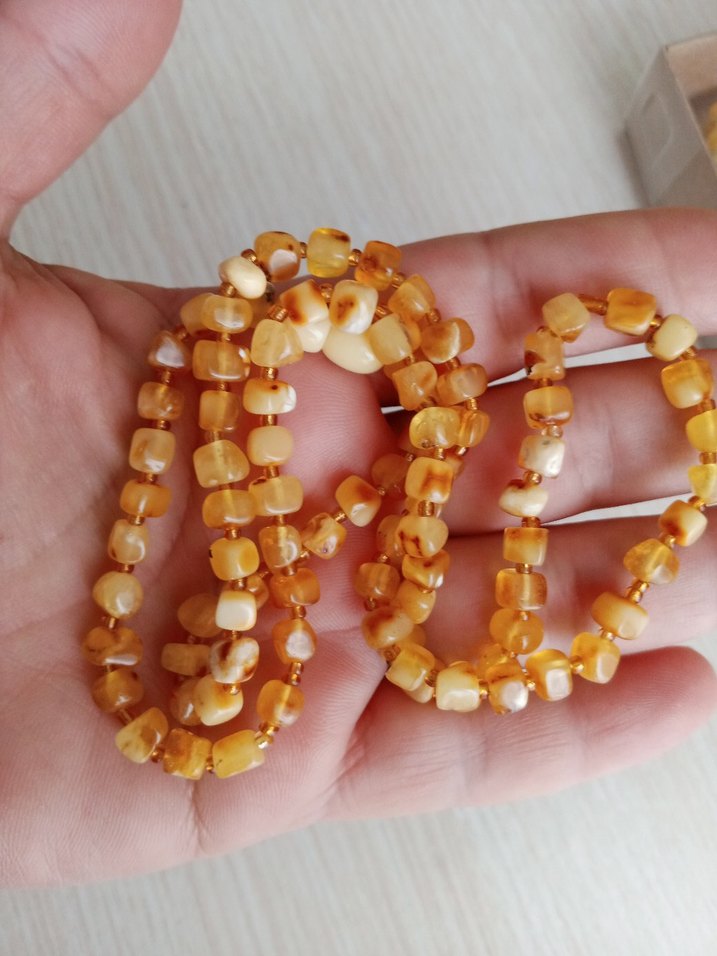 DAMLA Kehribar kolye 60 cm 11 gram boyu - Görsel 5