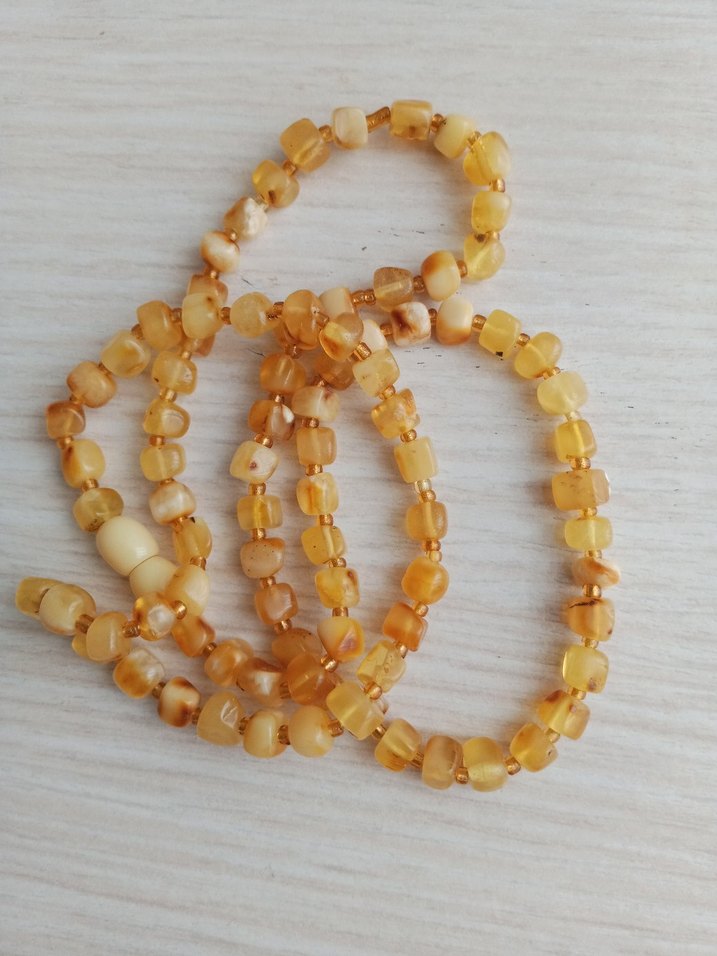 DAMLA Kehribar kolye 60 cm 11 gram boyu - Görsel 2