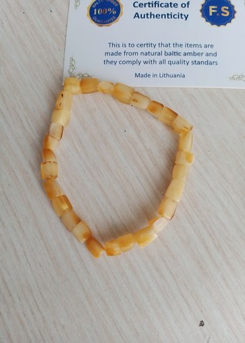 Damla Kehribar bileklik  4 gram 19 cm - Görsel 6