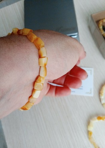 Damla Kehribar bileklik  4 gram 19 cm - Görsel 4