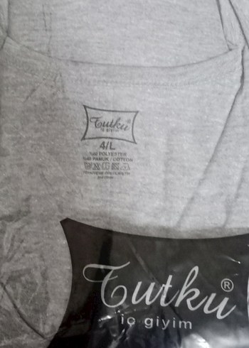 Erkek Gri Atlet 6'lı  normal L beden atlet - Görsel 7