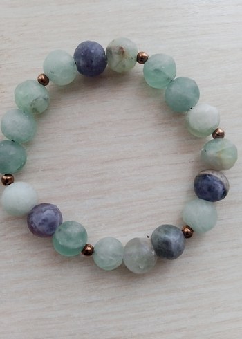 Turkuaz Boncuklu Bohem Bileklik - Görsel 3