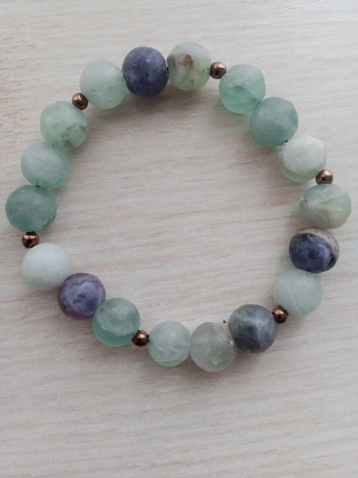 Turkuaz Boncuklu Bohem Bileklik - Görsel 2