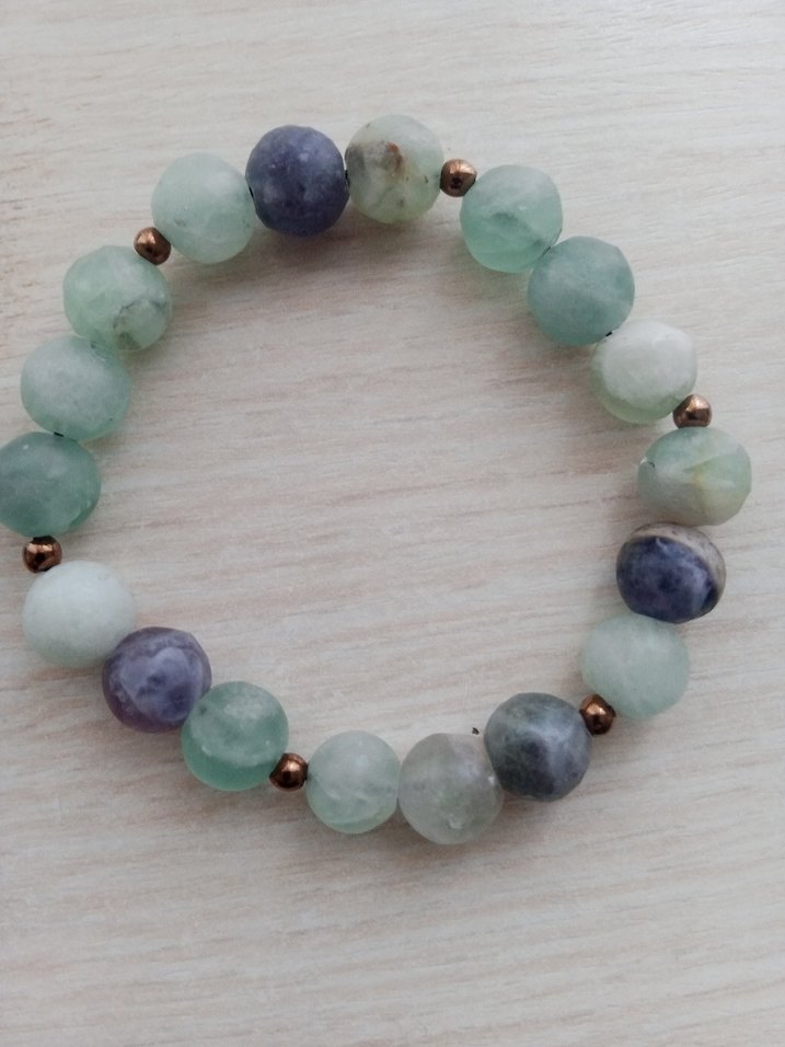 Turkuaz Boncuklu Bohem Bileklik - Görsel 3