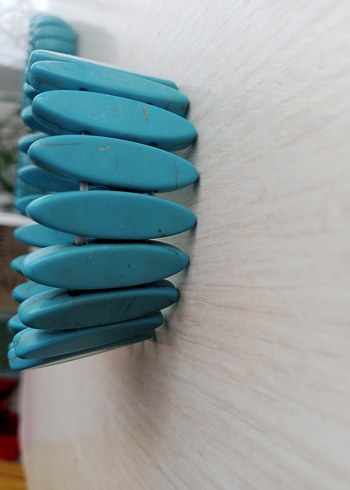 Turkuaz Boncuklu Bohem Kadın Bileklik - Görsel 5