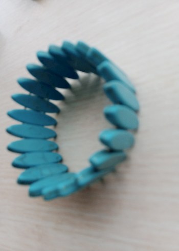 Turkuaz Boncuklu Bohem Kadın Bileklik - Görsel 6