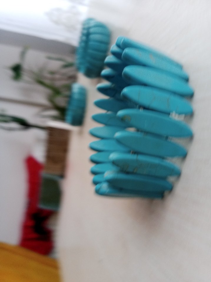 Turkuaz Boncuklu Bohem Kadın Bileklik - Görsel 3