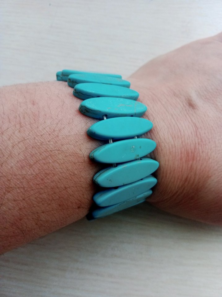 Turkuaz Boncuklu Bohem Kadın Bileklik - Görsel 2