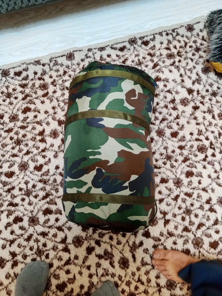Kamuflaj uyku tulumu kamp malzemeleri en 70 boy 210 - Görsel 2