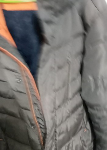 Gri Kapüşonlu Kadın Kışlık Mont - Görsel 6