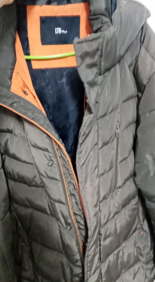 Gri Kapüşonlu Kadın Kışlık Mont - Görsel 3