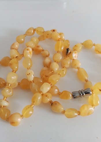 Accessorize Sarı Boncuklu Uzun Bohem Kolye Damla Kehribar kolye