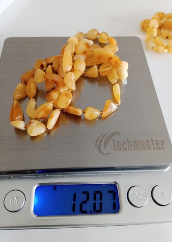 Damla kehribar kolye 60 cm 12 gram