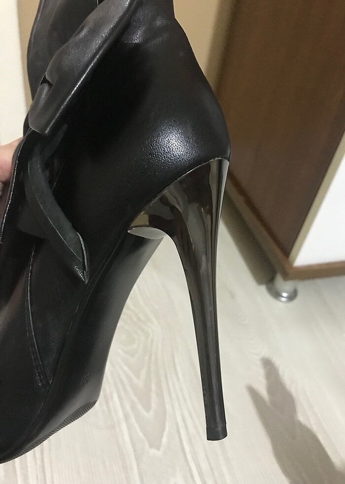 Hakiki deri çok şık yeni çizme - Görsel 4