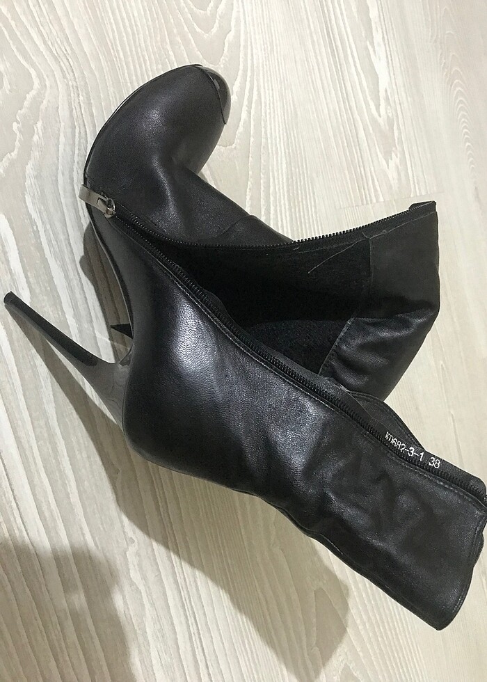 Hakiki deri çok şık yeni çizme - Görsel 5