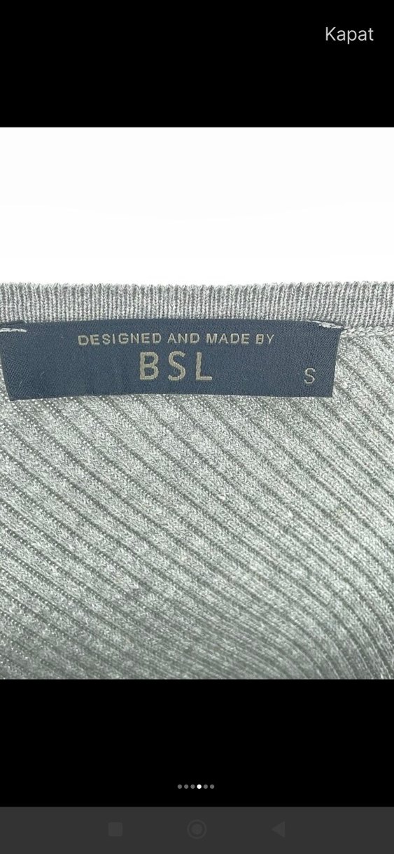 Gri Asimetrik Straplez Triko Kazak - Görsel 3