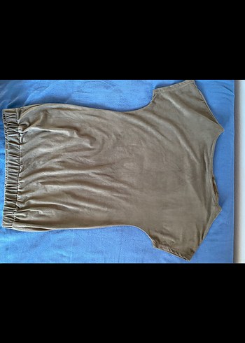 Haki mini elbise - Görsel 2