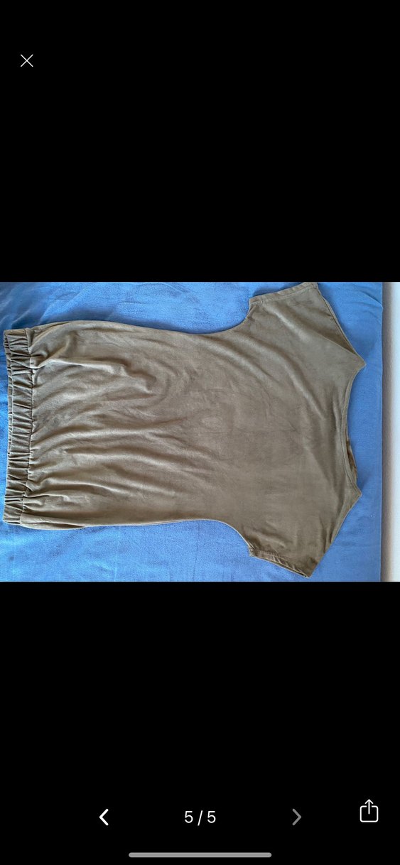 Haki mini elbise - Görsel 2