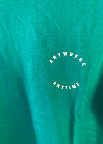 Mango Yeşil Baskılı Kısa Kollu Kadın Tişört - Görsel 3