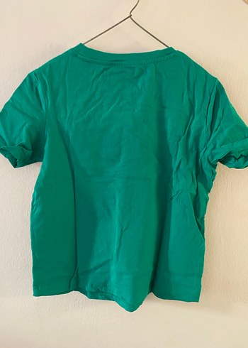 Mango Yeşil Baskılı Kısa Kollu Kadın Tişört - Görsel 2