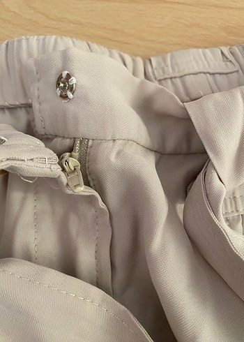 Mango Bej Kemerli Yüksek Bel Mini Şort - Görsel 3